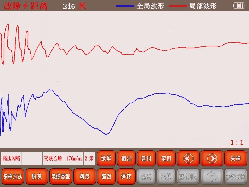 GDBN-C2000沖擊閃絡法測試波形示例 GDBN-C2000沖擊閃絡法測試波形示例